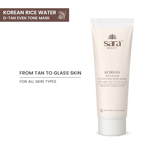Image of Sara Korean rice water D-tan even tone mask 120g