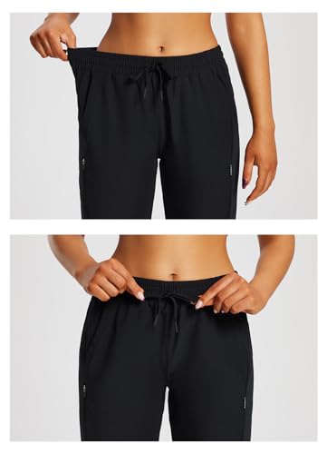 baleaf Women's 15" Hiking Shorts Long Bernuda Cargo Below The Knee Capris Lightweight Quick Dry Elastic Waist for Casual4