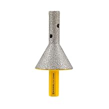 HIGHDRIL Diamond Beveling Chamfer Bit - Diamond Countersink Finger Bit for 3/8"-1-3/8" 10-35mm Hole Enlarging Shaping Trimming in Porcelain Ceramic Tile Granite Marble Quartz