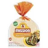 Mission, White Corn Tortillas, 30 Count, 25oz Bag (Pack of 2)