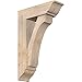 Ekena Millwork BKT0806X24X36LEC01SDF Legacy Traditional Smooth Bracket w/Offset Brace, Douglas Fir