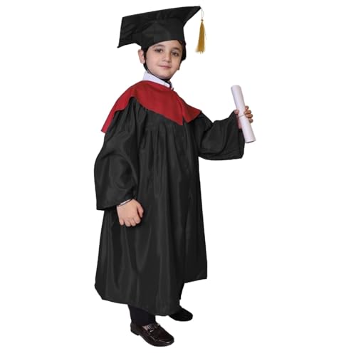 Image of Kaku Fancy Dresses Graduation Gown With Hat & Stole /Scarf | Degree Costume For Convocation Dress For Boys & Girls