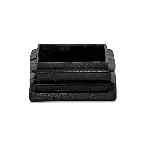 Image of Flyshop 38 x 38 mm, 1.5 inch x 1.5 inch Black Plastic Hole Plugs Square Tubing End Caps Tube Inserts Durable Furniture Glide for Chair Table Stool Leg 8 Pack