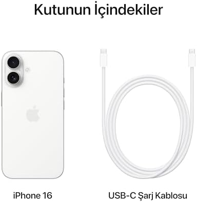 Apple iPhone 16 (128 GB) - Beyaz - Görsel 6