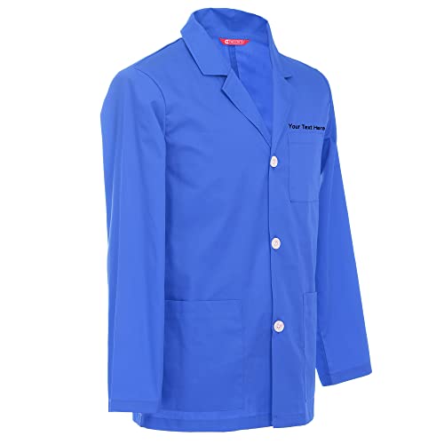 Blouse de laboratoire homme personnalisée brodée 31 pouces cadeau diplôme