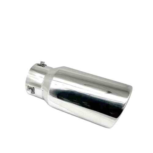 Système silencieux embout d'échappement en acier robuste noir mat 77mm-101mm