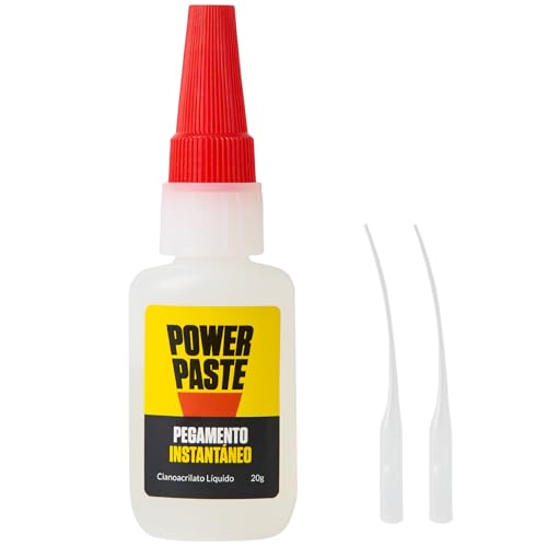 PowerPaste Super Glue XL – Pegamento fuerte de cianocrilato extrafuerte 20 g | Secado rápido y resistente al agua | Ideal para bricolaje, manualidades y reparaciones domésticas | multimaterial
