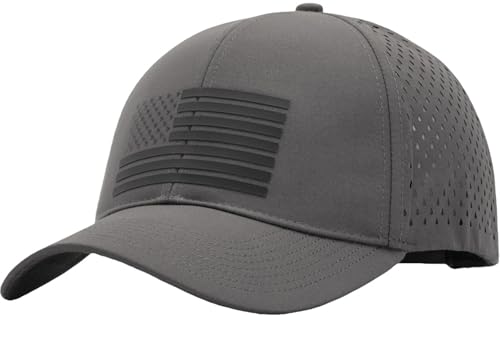 Image of 250th Anniversary USA Flag Hat, Laser Cut Breathable Mesh Patriotic Tactical Baseball Cap for Men Women, Fits OSFM&XXL Head
