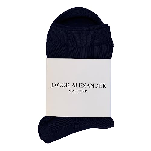 Image of Jacob Alexander Pair of Adult Solid Crew Dress Socks