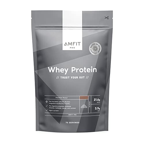 Amazon-Marke: Amfit Nutrition Pro Molkeneiweißpulver, Schokoladengeschmack, 2.27kg Cover