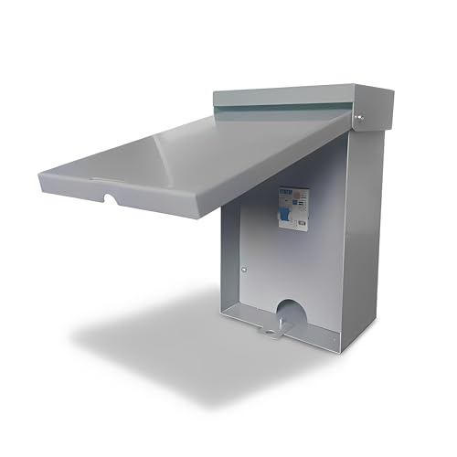 Spa Panel GFCI Breaker Box 120V 3-Wire 20-50A Outdoor Steel