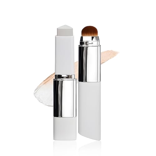 YUPZAR Stick de Base Maquillaje con Pincel, Para Todos Los Tipos De Piel, Maquillaje Coreano Cobertura Natural para Todo Tipo de Piel, Hidratante y Ligera (Color Marfil)