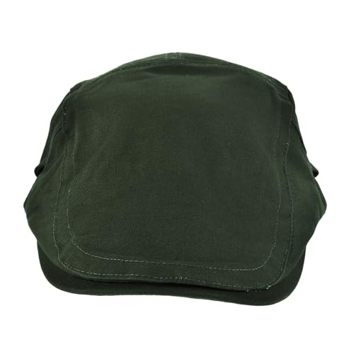 Healeved Cozy Women's Beret Hat Warm Fuzzy Artist Cap for Fashionable Occasions Olive Green