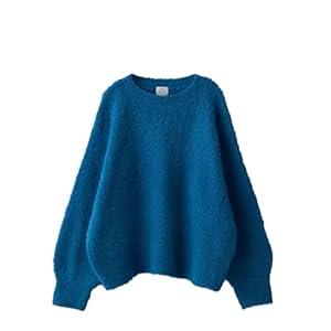 ［コーエン］ フワ軽あったか ブークレボートネックニット 76306460192 7500 COBALT(75) FREE" 