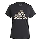 Regulär geschnitten adidas Women\'s Animal Print Graphic Tee T-Shirt, Black, L