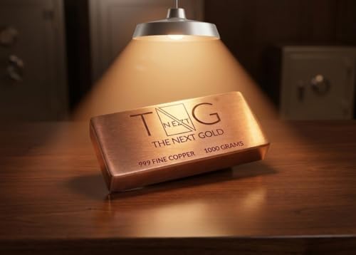 Image of CopperWater 1000g Pure Copper Bar | 99.99% Pure Copper Ingot Brick for Collection, Wellness, Meditation, Decor & Multipurpose Use
