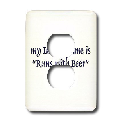 Bouchon de prise Runs with Beer pour cacher les plaques usées - 3
