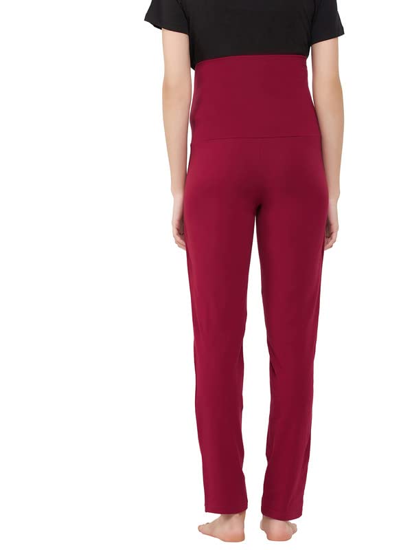 Image of Clovia Women's Cotton Chic Basic Maternity Leggings