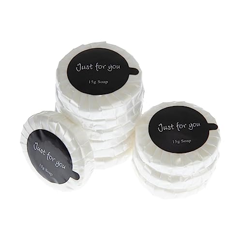 Travel Toiletries - Just for You Soap 20ml (Pack of 100), Weight: 15 grams per Soap, Dimensions: 45(Dia) x 10mm, REACH Compliant Hotel Soaps, Pleasant Fragrance, Individually Wrapped Soaps | GF951