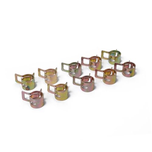 SOLUSTRE 60 in 1 Hose Pipe Clamp Set A0539 6/9/10/12/14/15mm Steel Fastener Clamps for Car Auto Engine Air Water Line