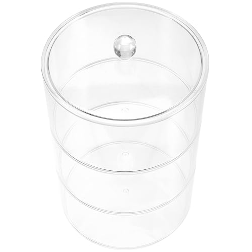 FONDOTIN Multi-Level Transparent Display Box for Jewelry Earring Storage and Belt Organization Stackable Plastic Holder for Watches and Crafts and Space-Saving