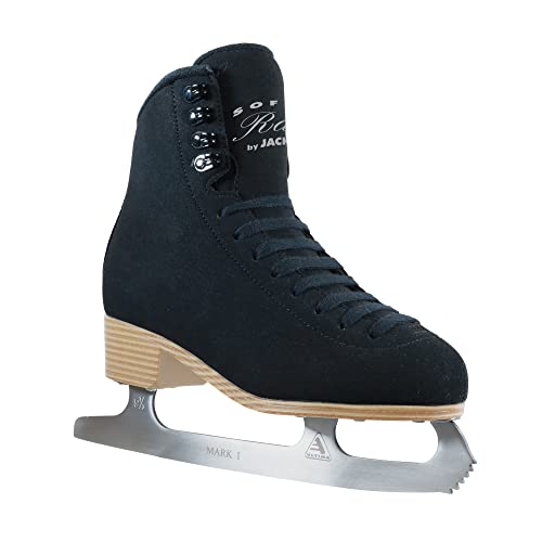 Jackson Softec Rave Black Womens/Girls Ice Figure Skates - Womens Size 5.0 #TOP1
