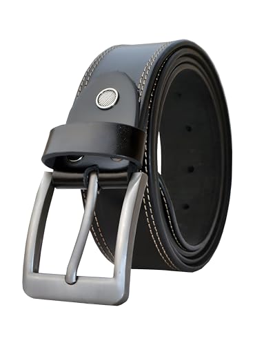 Mens Belts for Jeans Genuine 100% Cow Leather Dress Men Belt, Handmade Fashion Classic Buckle 40mm Casual Men's belt for Work2