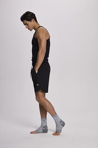 Image of ABIRAM Ankle Brace for Men & Women - Adjustable Compression Sleeve with Wrap, Stability Support & Relief for Sprained Ankle, Plantar Fasciitis & Achilles Tendonitis - Breathable Running & Sports Gear