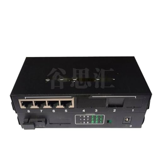 1F4E fiber POE fast ethernet switch 1 single-mode single-fiber optical gigabit 1000M 4 RJ45 network SC transceiver up-link