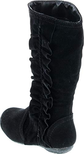 Girls Event Jr Faux Suede Ruffle Boots3