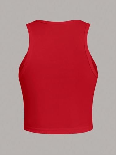 Image of Toochki Tops for Women Crop Top for Women's Tank Activewear Tee Sports Casual Work Out Wear Round Neck Cotton Camisole Pack of 2