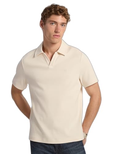 Michael Kors Mens Short Sleeve Ribbed Johnny Collar Polo