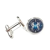 Gemelos, Ángel Géminis Metal Topología De Estrella Suerte Regalo Amigo, Versátil Doce Signos Del Zodiaco, Hebilla De Puño Personalizada, Accesorio De Camisa Regalo Para Padre Esposo Fiesta Boda B