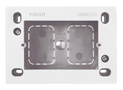 Vimar Plana Scatole di superficie – Scatola Superficie 3 Modulo bianco