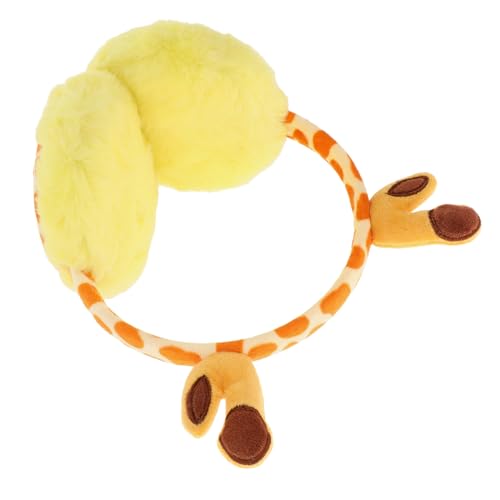 Adjustable Ear Muffs Plush Warmers for Cold Weather Soft Faux Fur Animal Ear Covers Thermal Insulated Headband for Boys Windproof Winter Protection for Skiing Snowboarding