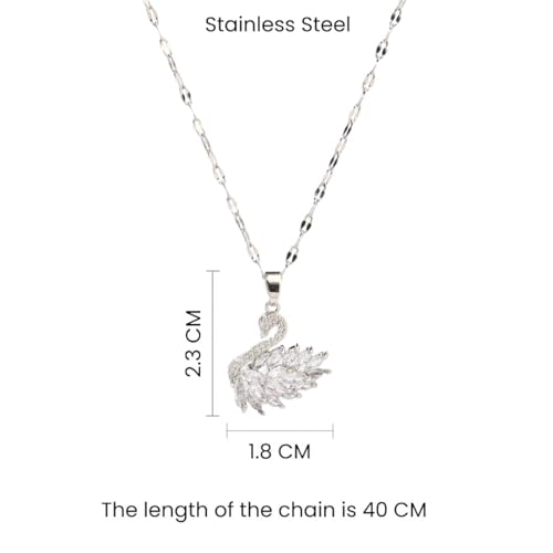 Image of SALTY Anti Tarnish Pendant Necklace for Women | Stylish Locket Neck Chain | Fashion Jewellery Accessories for Girls Boys | Minimal Jewelry | Ideal for Gifting - Scorpio | Gift for Diwali, Christmas, Marriage, Birthday