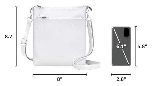 Image of befen Genuine Leather Crossbody Purses for Women Travel Cross Body Bags Lightweight with Adjustable Shoulder Strap