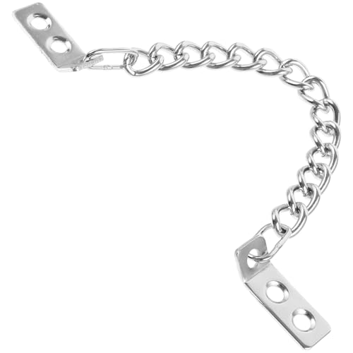 jojofuny Cadena de Seguridad para Puerta de Metal con Diseño Antirrobo Cadena Resistente para Puerta Principal Vitrinas y Armarios Fácil Instalación y Uso Práctico
