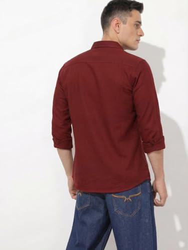 Image of Men Solid Good Color Shirt | Trendy Casual & Formal Wear | Comfortable Cotton Blend | Slim Fit Stylish Shirt
