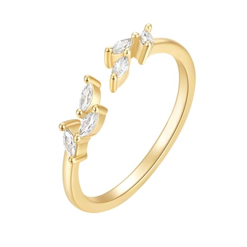 Bague de fiançailles moissanite or jaune 9K 14K femme