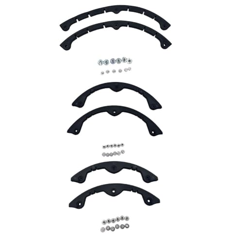 CashMuch Snowboard Kantenschutz, 2 Stück Gebogener Anti-Kollisionsstreifen, Kunststoff Nasenschutz für Snowboards, Ski, Skateboards & Longboards