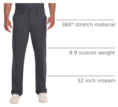 Dickies EDS Essentials Scrub Pant for Men Straight Leg with 6 Pockets Pewter M - image 4