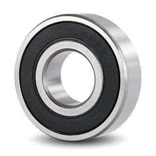 Image of Sutaible for- Ceiling fan 6201-6202 bearing 2 pc Pre-Lubricated Steel Radial Balls With Double Rubber Sealed Bearings