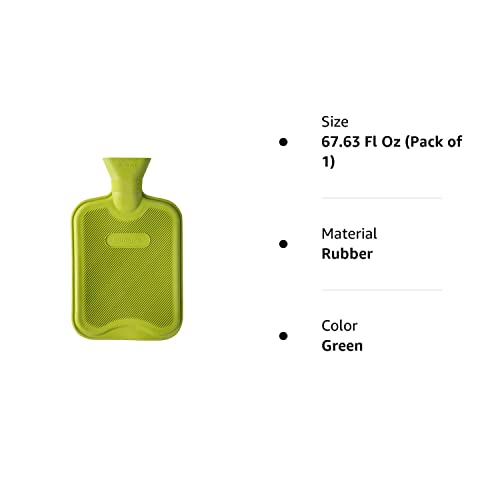 Hometop Premium Classic Rubber Hot Water Bottle (2 Liters, Green) #TOP5
