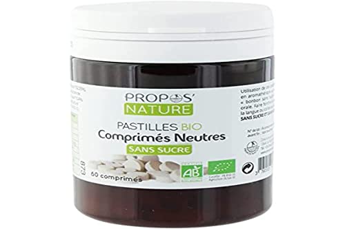Comprimés Neutres - 60 pastilles - Propos'Nature - Certifié Biologique (AB) - Fabriqué en France Cover
