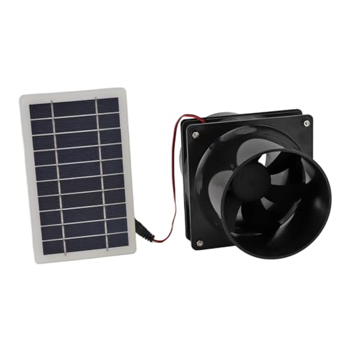 AILOOCEDI 12 V 10 W Solarbetriebener Abluftventilator, Effiziente Kühlung und Windzirkulation, für Dachböden, Gewächshäuser, Wohnmobile, Boote, ABS-Material