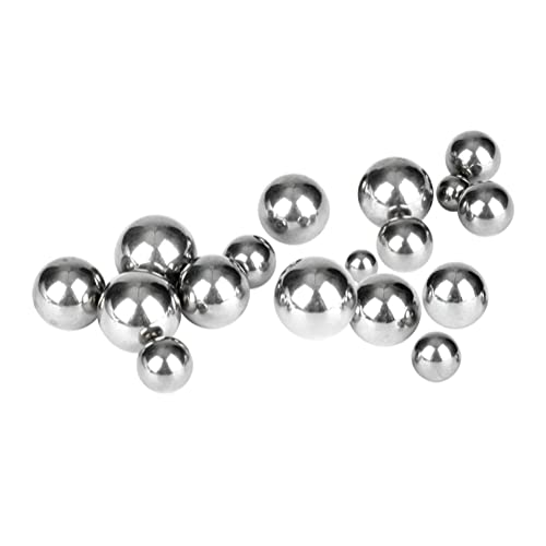 BOUACOUA 0.5mm-35mm Stahlkugeln Edelstahl Reinigungsperlen Metallkugeln Kugellager 1mm, 1000 Stück Cover