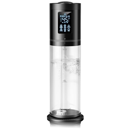 8L Humidifiers for Bedroom Large Room, 4 Levels Cool Mist Humidifier with Clear Tank, 7 Color Lights Essential Oil Diffuser with 16H Timer, Top Fill Humidifier for Home Plants Office