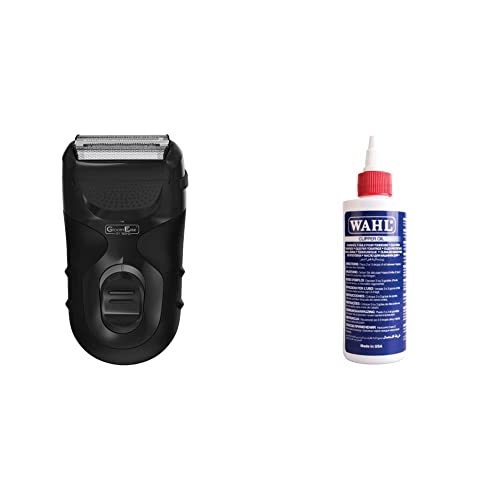 Image of Groomease by Wahl Travel Shaver, Light Portable Shavers, Ideal for Gym and Travel, Compact Design, 3-Cut System for Smooth Shaving & Clipper Oil, Blade Oil for Hair Clippers, 250 ml