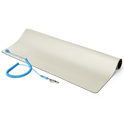 StarTech.COM Tapis Antistatique ESD - sous-Couche pour Réparation d'Appareils Électroniques - Tapis de Travail avec Câble de Mise à la Terre Détachable,...